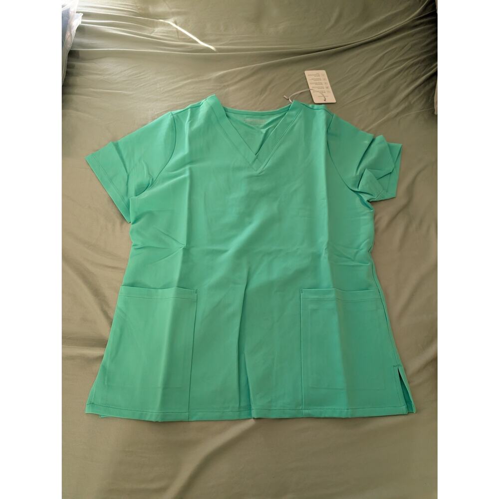 Mandala Women's Pocket Top Seaglass-Size M